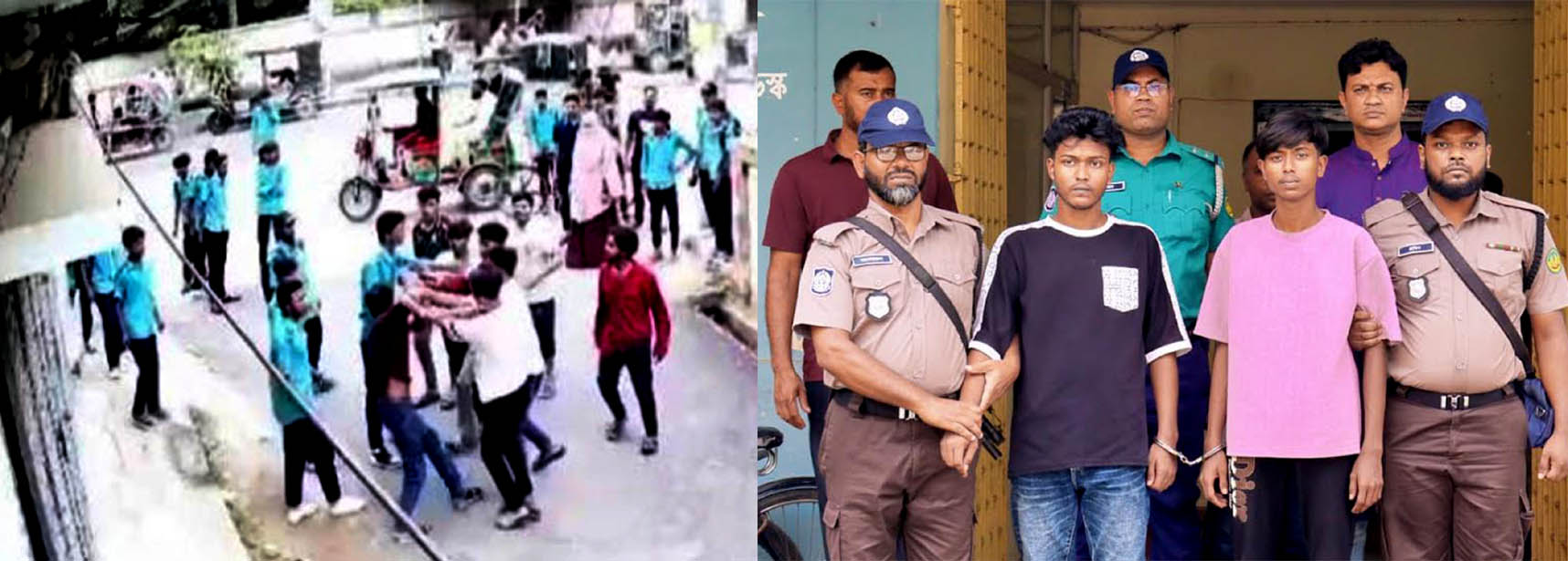 স্কুল ছাত্রকে পথরোধ করে মারধর ও ত্রাস সৃষ্টি : আরএমপিতে কিশোর গ্যাঙয়ের দুই সদস্য গ্রেপ্তার